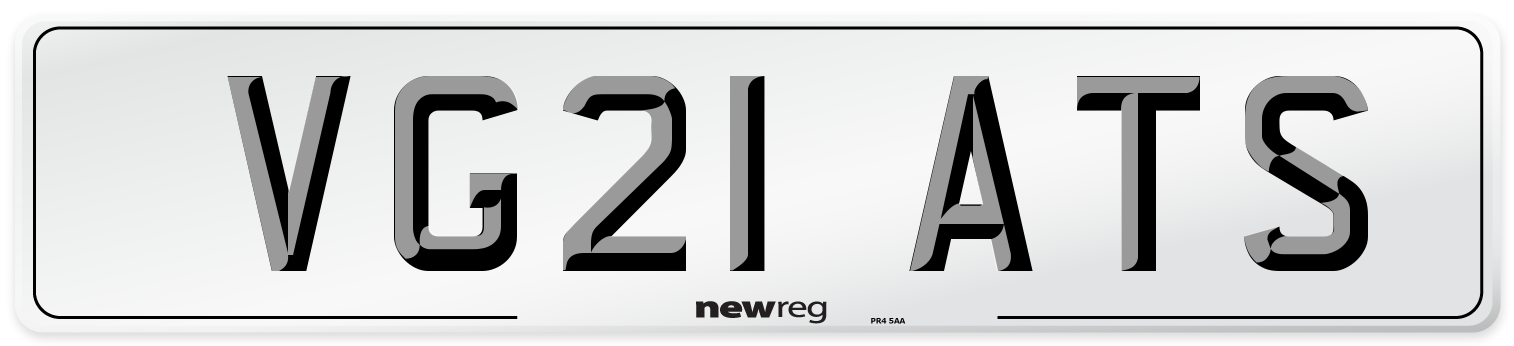 VG21 ATS Number Plate from New Reg